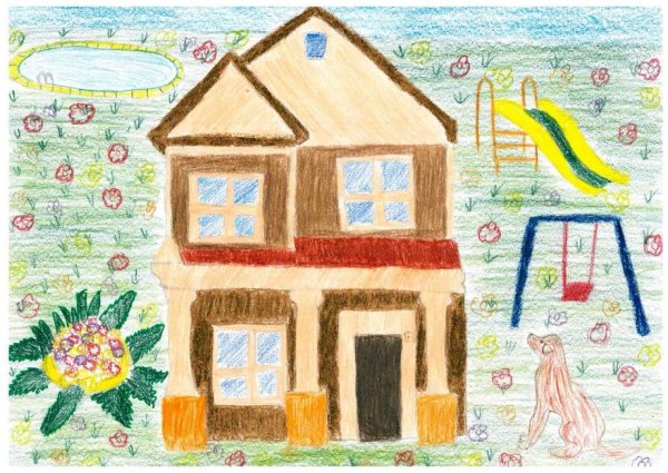 Дом детский рисунок