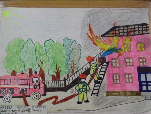 Пожарная охрана глазами детей