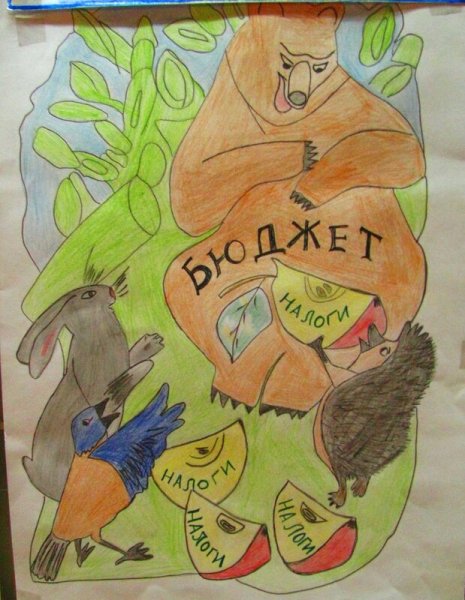 Детские рисунки о налогах