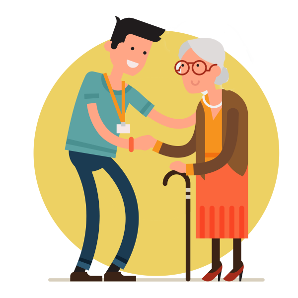 Пенсионеры иллюстрация