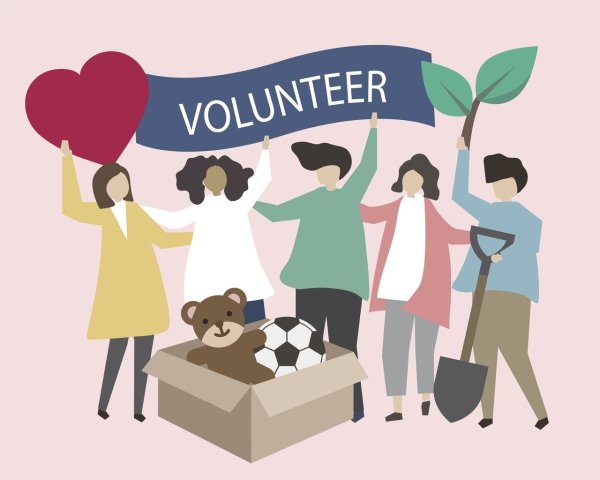 Плакат на тему волонтерство