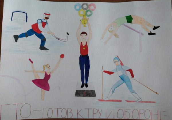 Рисунки на тему ГТО глазами детей
