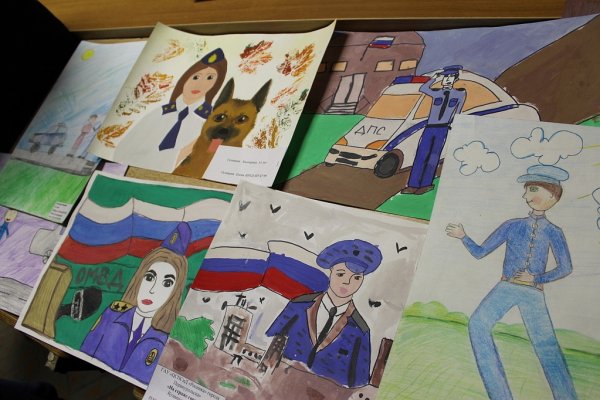 Рисунок на тему мой папа полицейский