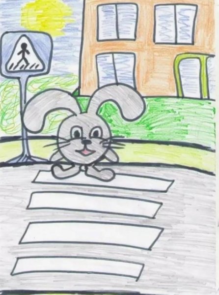 Рисунок на тему дорожное движение