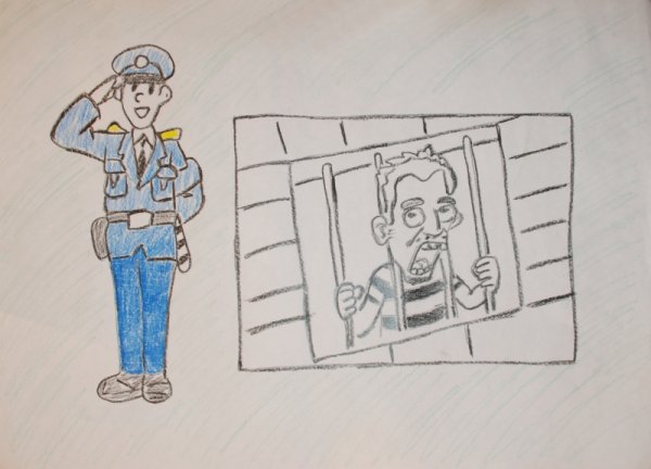 Нарисовать сотрудников полиции