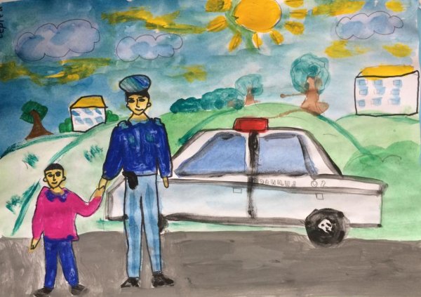 Рисунок на тему моя будущая профессия полицейский