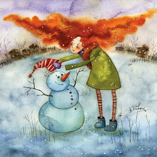 Виктория Кирдий художник зима