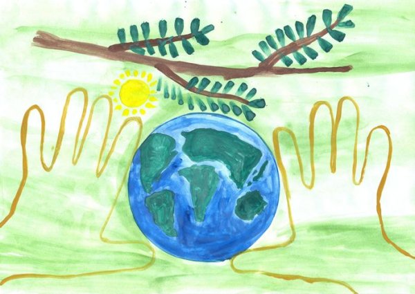 Рисунок чистая Планета