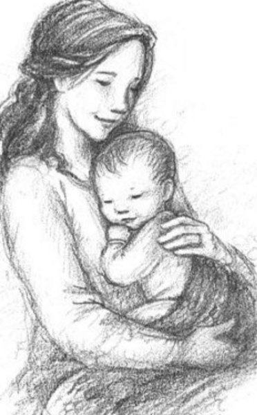 Детские рисунки мамы