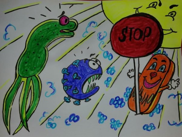 Вирус рисунок на конкурс