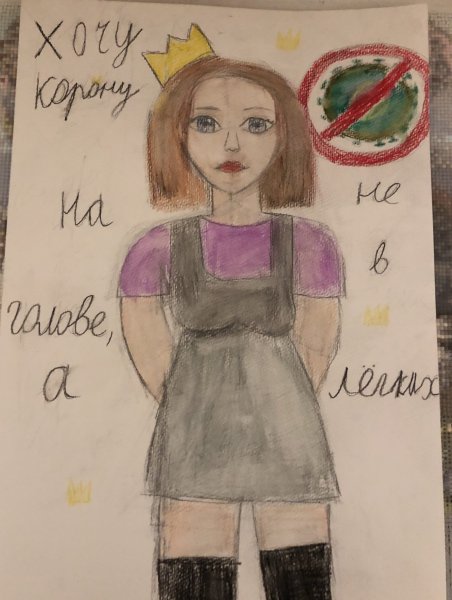 Детские рисунки по коронавирусу