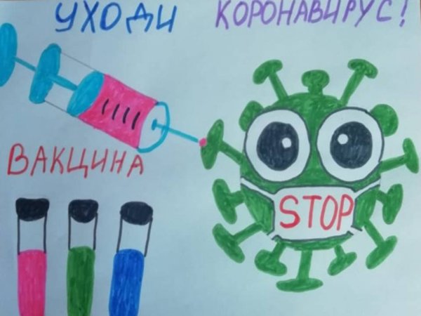 Стоп коронавирус рисунки детей