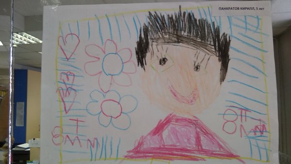 Детские рисунки мамины глаза