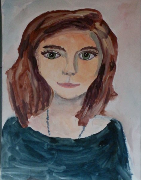 Рисование мамины глаза