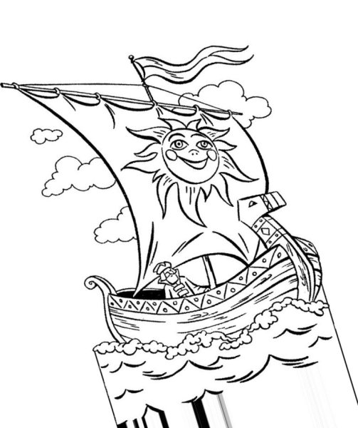 Иллюстрации к опере Садко для детей