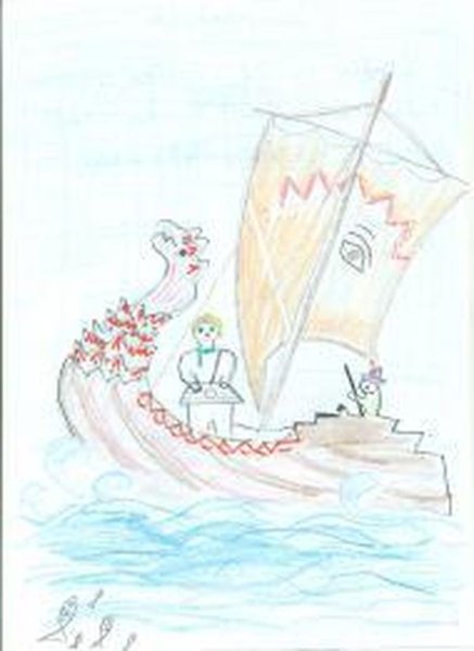 Рисунок к опере Римского Корсакова Садко