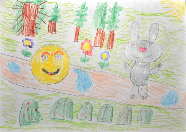 Раскраска "Колобок"