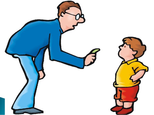 Учитель ругает ребенка