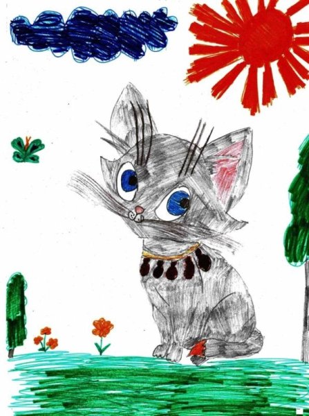 Рисунок на тему бездомных животных