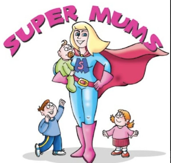 Рисунок супер мама на конкурс