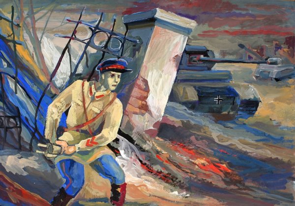 Оборона Тулы рисунок