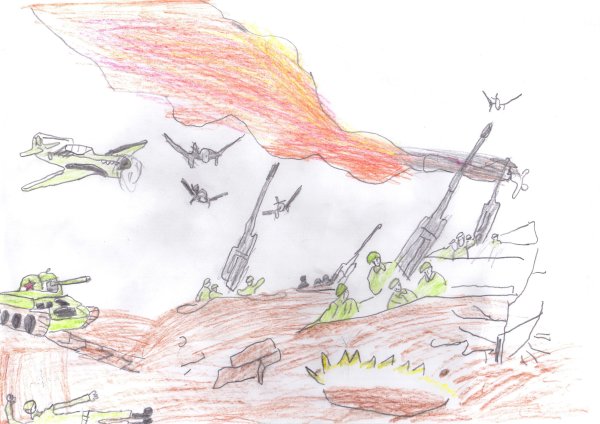 Рисунок на тему оборона Москвы