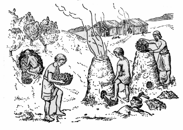 Сыродутные печи домницы Железный век