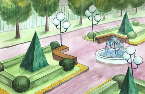 Детские рисунки парка