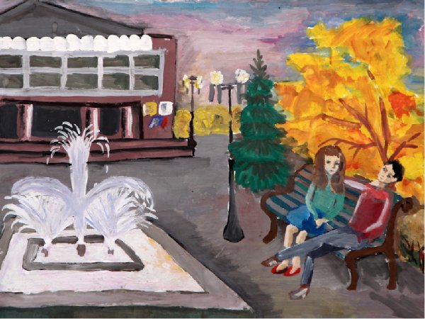 Городская среда рисунок