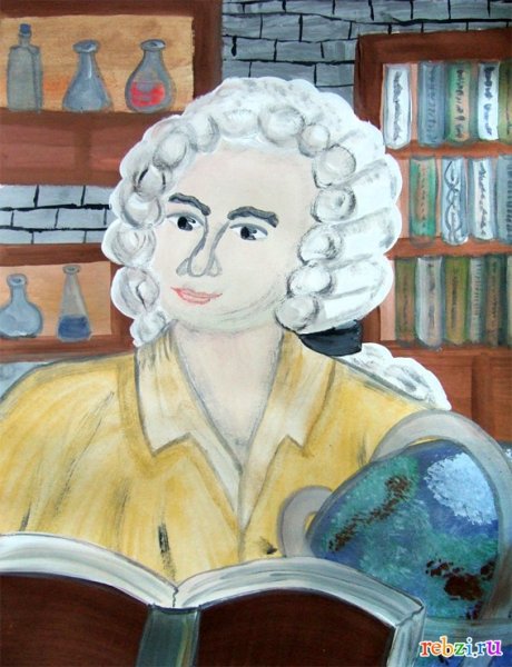 Михаил Ломоносов рисунок