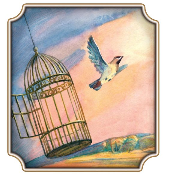 Робин Роу птица в клетке