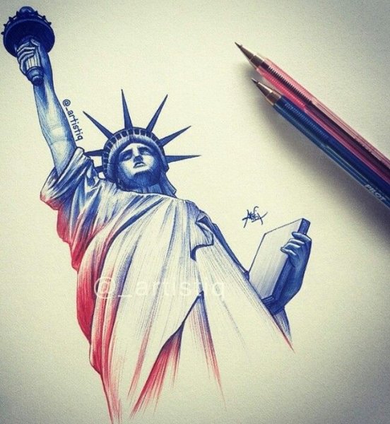 Статуя свободы эскиз