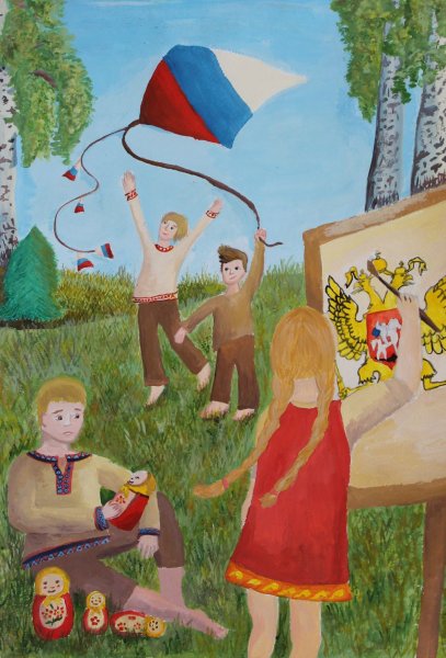 Патриотические рисунки детей