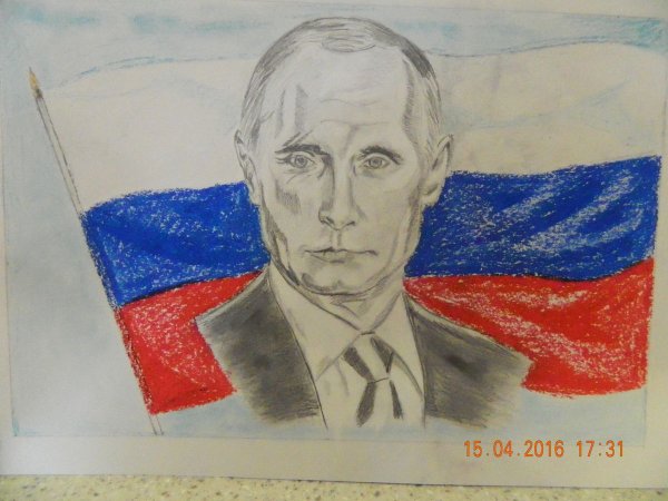 Рисунок ко Дню России