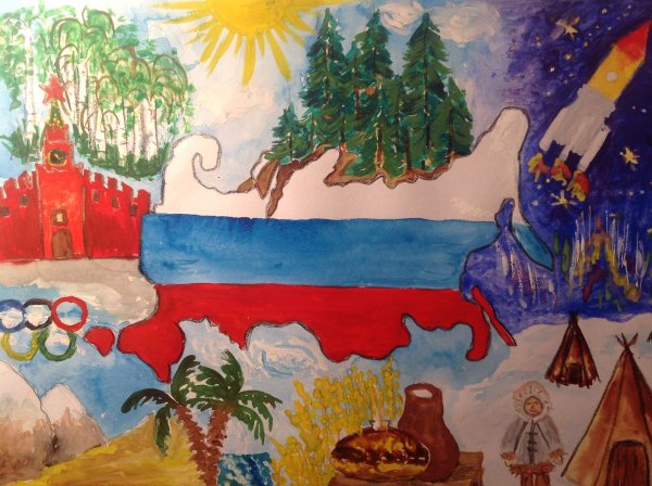 Рисунок на патриотическую тему