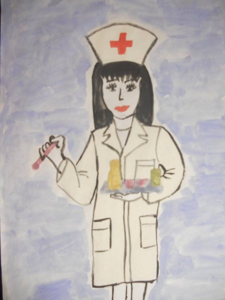 Рисунок на тему врач
