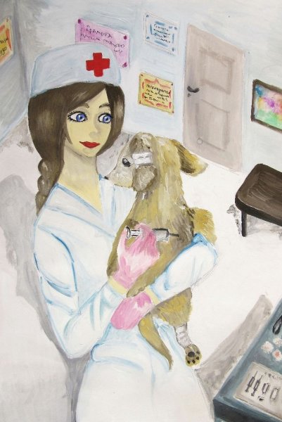 Ветеринар зарисовка