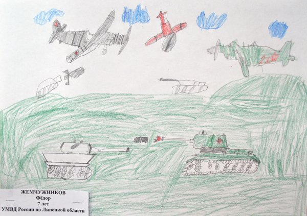Детский рисунок Сталинградская битва