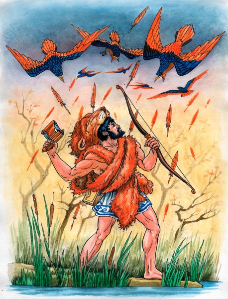 Стимфалийские птицы подвиг Геракла