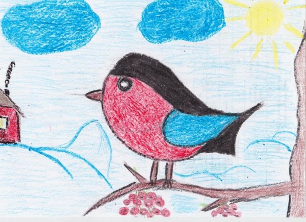 Детские рисунки птиц