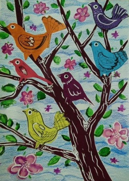 Рисование с детьми Весна