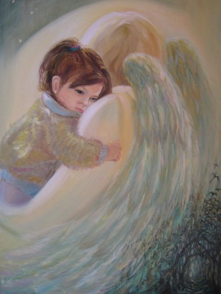 Ангел обнимает