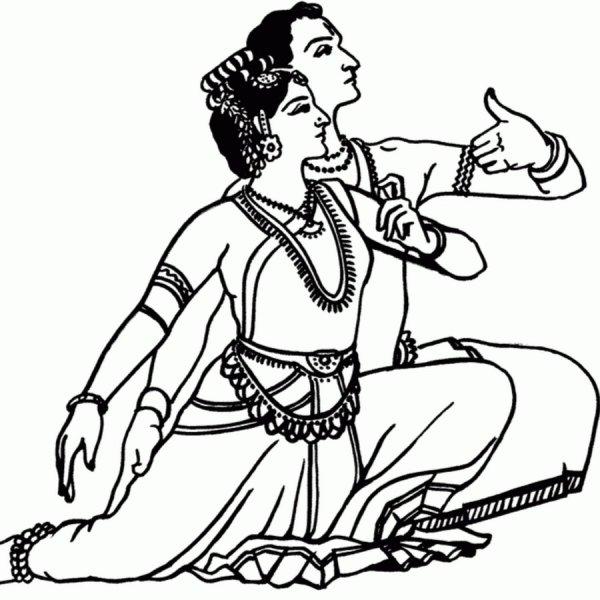 Древняя Индия раскраска