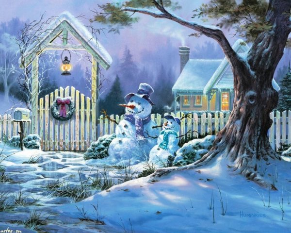 Новогодний пейзаж