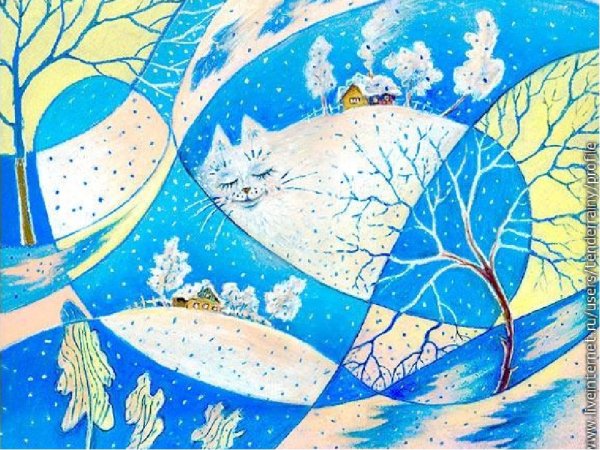 Декоративная композиция на тему зима