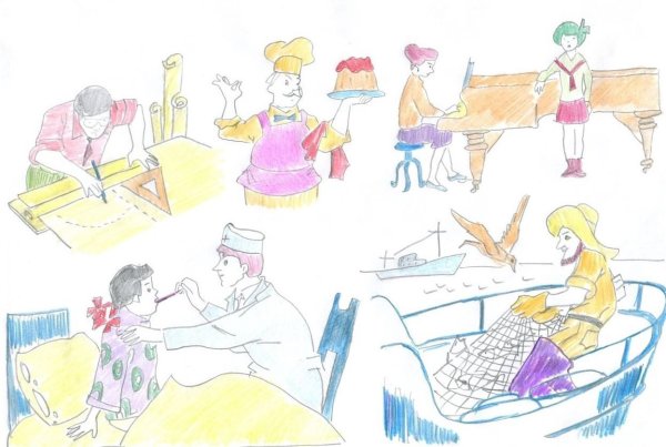 Конкурс детского рисунка на тему палитра профессий