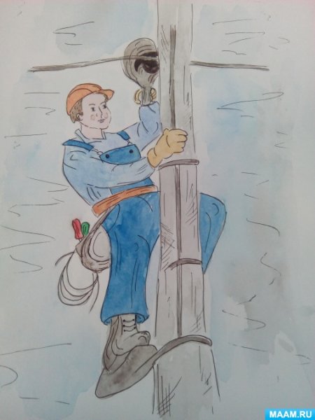 Мир профессий рисование