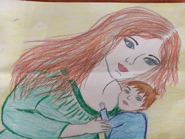 Мамины руки рисование