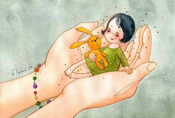 Мамины руки рисунок