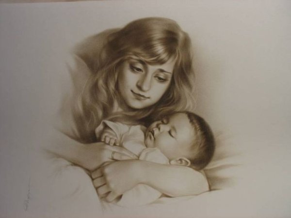 Тепло маминых рук рисунок